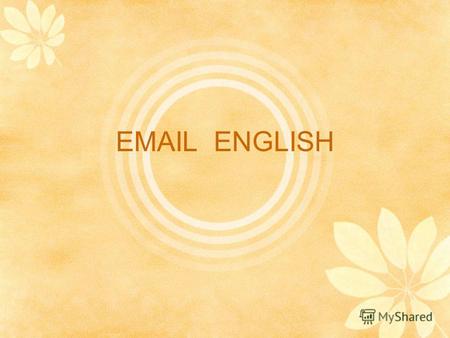 EMAIL ENGLISH. FORMAL OR INFORMAL 1. Re… 2. Sorry, I cant make it. 3. Could you …? 4. Im sorry for… 5. I promise … a) With regard to… b) I can assure.