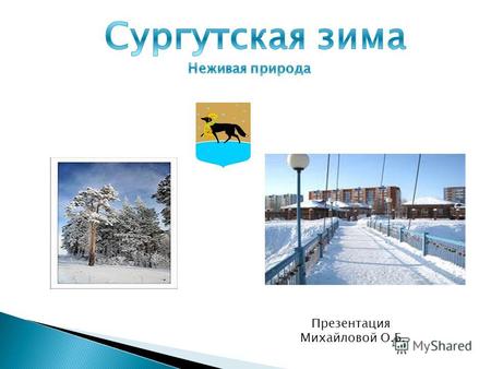 Презентация Михайловой О.Б.. География города Сургута. Город расположен на севере Западной Сибири, в среднем течении и правом берегу р. Обь, в 250 км.