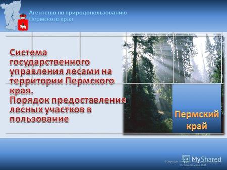 ©Copyright Агентство по природопользованию Пермского края 2011.