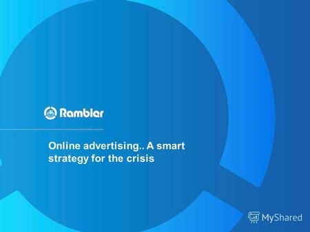 Online advertising.. A smart strategy for the crisis.