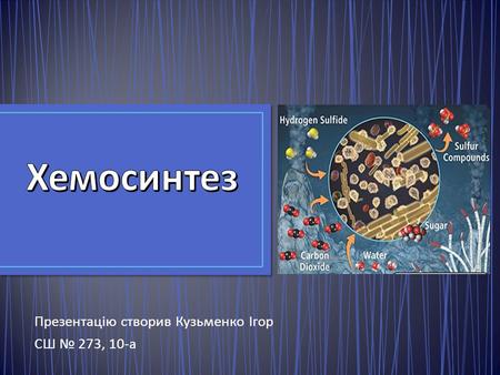 Презентацію створив Кузьменко Ігор СШ 273, 10- а.