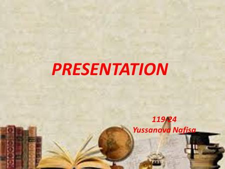 PRESENTATION Yussanova Nafisa. There is no generally agreed upon definition of curriculum. Some influential definitions combine various elements.