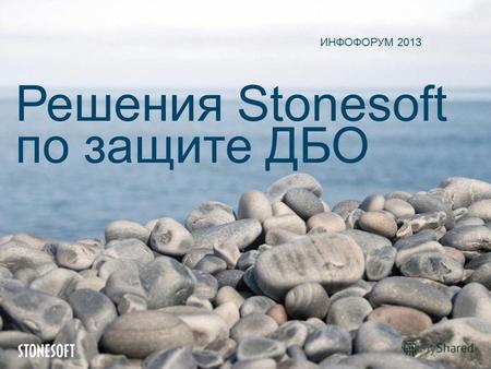 Решения Stonesoft по защите ДБО ИНФОФОРУМ 2013. Доступ к ресурсам, облачно... Порталы (гос. и муниципальные услуги); Интернет-банк; Доступ сотрудников;