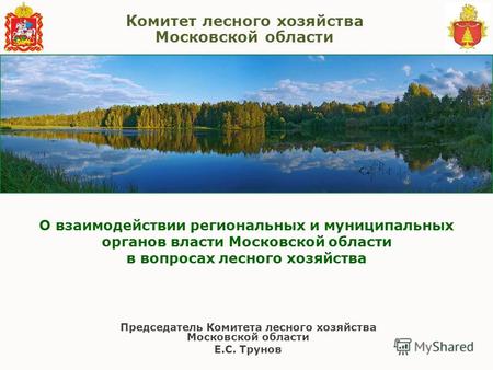 Комитет лесного хозяйства Московской области О взаимодействии региональных и муниципальных органов власти Московской области в вопросах лесного хозяйства.