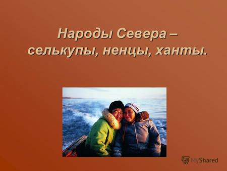 Народы Севера – селькупы, ненцы, ханты.. Коренное население Западной Сибири занималось охотой, рыбной ловлей. Жители севера - ненцы - кочевали с оленями.