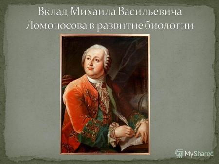 10 июня 1741 года Ломоносов был направлен к профессору ботаники и естественной истории И. Амману для изучения естествознания. Под руководством Аммана.