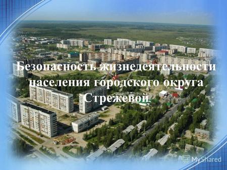 Безопасность жизнедеятельности населения городского округа Стрежевой.