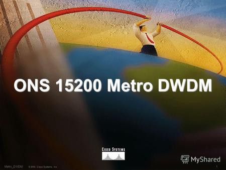 1 © 2000, Cisco Systems, Inc. Metro_DWDM ONS 15200 Metro DWDM.