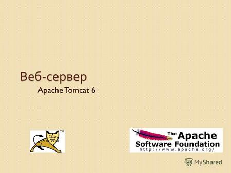 Веб - сервер Apache Tomcat 6. Содержание лекции 1. Ключевые вопросы организации веб - сервера 1.Понятие веб - сервера и его функции 2.Протокол HTTP 3.Аутентификация.
