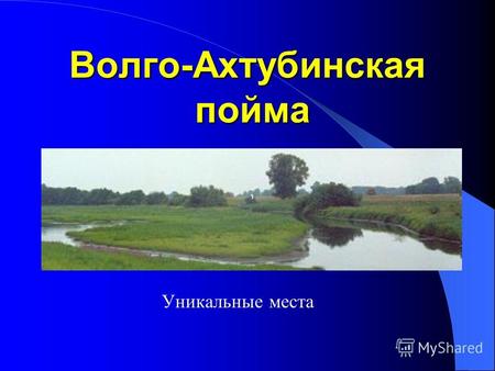 Волго-Ахтубинская пойма Уникальные места Цели исследования Есть ли на территории Волгоградской области охраняемые природные объекты? Какие охраняемые.