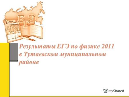 Результаты ЕГЭ по физике 2011 в Тутаевском муниципальном районе Результаты ЕГЭ по физике 2011 в Тутаевском муниципальном районе.