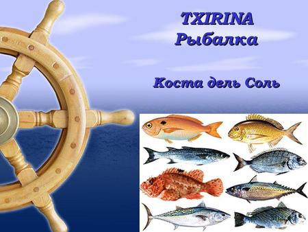 TXIRINA Рыбалка Коста дель Соль. Коста дель Соль расположена на юге Иберийского полуострова и состоит из 161 км побережья Малаги, а также частично из.