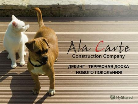 Строительная компания «Ala Carte - Kazakhstan» представляет инновационный продукт – Декинг Строительная компания «Ala Carte - Kazakhstan» представляет.