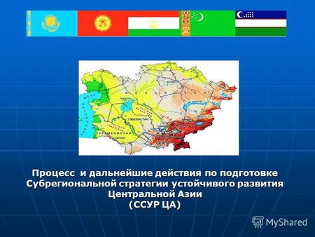 Процесс и дальнейшие действия по подготовке Субрегиональной стратегии устойчивого развития Центральной Азии (ССУР ЦА)