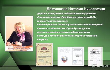 Муниципальное образовательное учреждение « Пришненская средняя общеобразовательная школа 27 » - победитель конкурса образовательных учреждений в рамках.