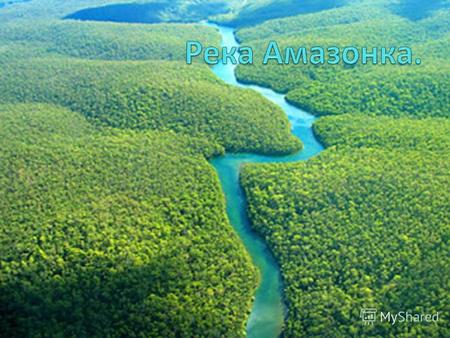 Амазонка. Амазо́нка (порт. Amazonas) река в Южной Америке, крупнейшая в мире по размерам бассейна, полноводности и длине речной системы. Образуется слиянием.