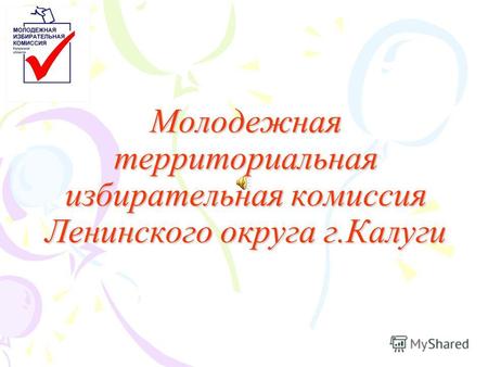 Молодежная территориальная избирательная комиссия Ленинского округа г.Калуги.