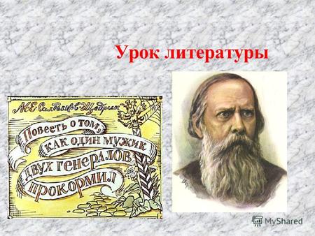 Урок литературы. Тема урока: «М.Е.Салтыков-Щедрин. «Повесть о том, как один мужик двух генералов прокормил». Нравственные пороки общества»