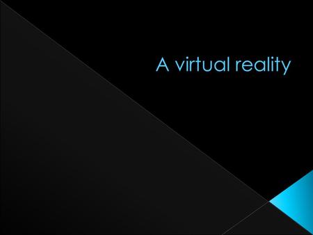 Виртуальная реальность (на английском)