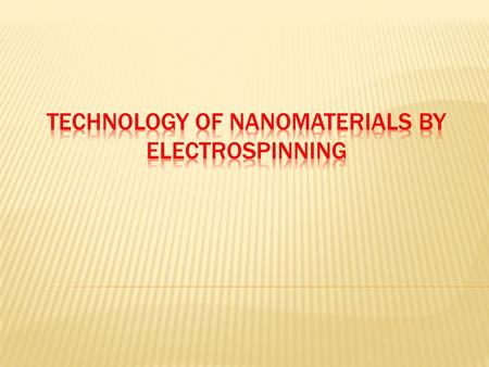 Electrospinning is a fiber production method which uses electric force to draw charged threads of polymer solutions or polymer melts up to fiber diameters.