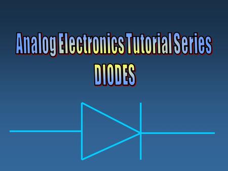 Table of Contents What are diodes made out of? slide 3 N-type material slide 4 P-type material slide 5 The pn junction slides 6-7 The biased pn junction.