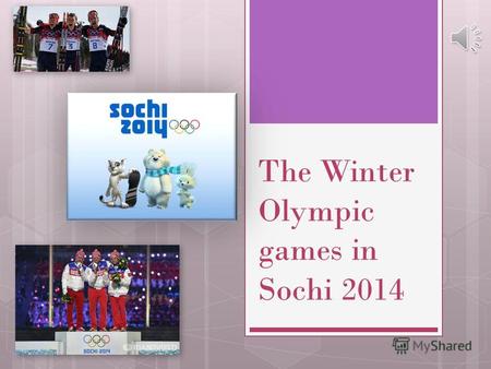 The winter olympic games 2014
