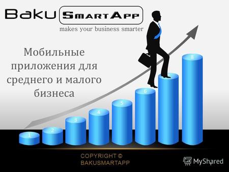 8 7 6 5 4 3 2 1 Мобильные приложения для среднего и малого бизнеса COPYRIGHT © BAKUSMARTAPP 1.