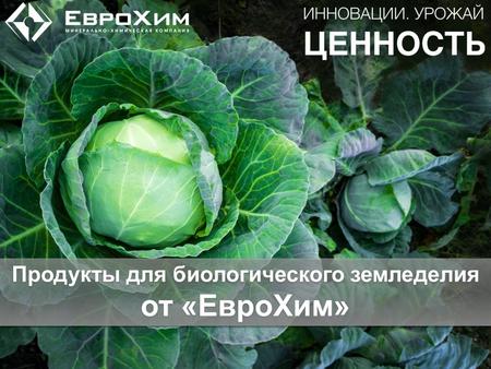 Продукты для биологического земледелия от «ЕвроХим»