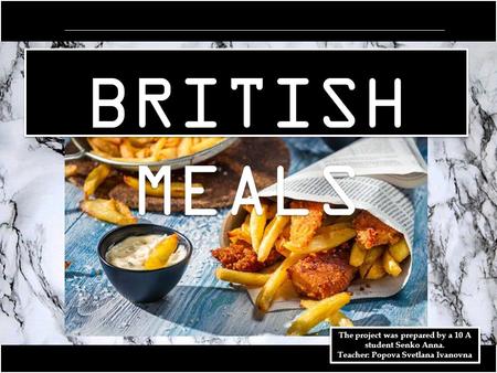 British meals