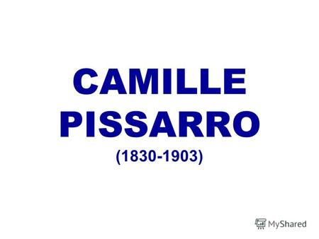 CAMILLE PISSARRO (1830-1903). Автопортрет Бульвар Монмартр в Париже.