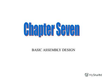 BASIC ASSEMBLY DESIGN 79. There is a number of ways to enter ASSEMBLY DESIGN mode. Any ONE way will do it. Click here 80.