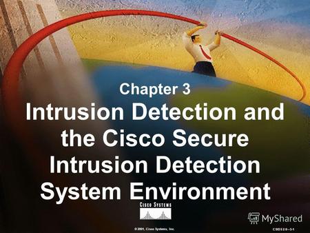 © 2001, Cisco Systems, Inc. CSIDS 2.03-1 Chapter 3 Intrusion Detection and the Cisco Secure Intrusion Detection System Environment.