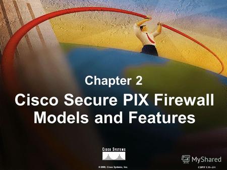 © 2000, Cisco Systems, Inc. CSPFF 1.112-1 Chapter 2 Cisco Secure PIX Firewall Models and Features.