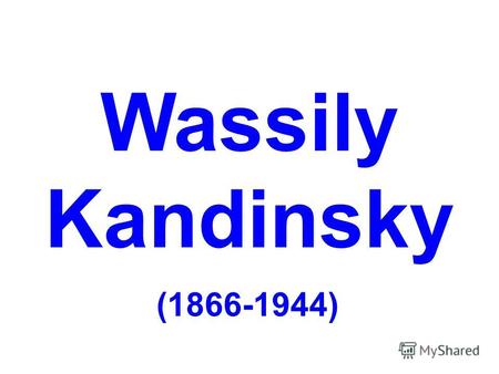 Wassily Kandinsky (1866-1944) Interior (my dining room)