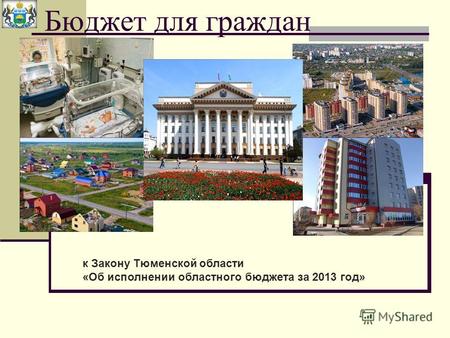 Бюджет для граждан к Закону Тюменской области «Об исполнении областного бюджета за 2013 год»