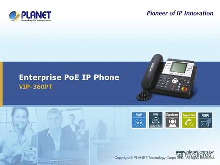 Enterprise PoE IP Phone VIP-360PT Icon5Icon4Icon3Icon2Icon1Icon5Icon4Icon3Icon2 Icon1.