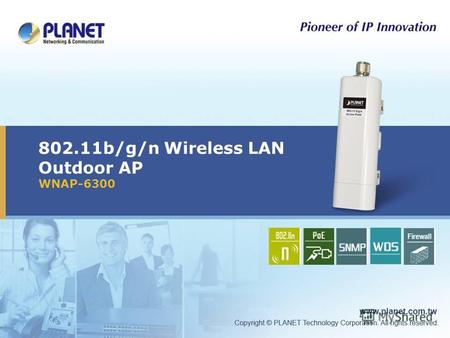 802.11b/g/n Wireless LAN Outdoor AP WNAP-6300 Icon5Icon4Icon3Icon2Icon1.