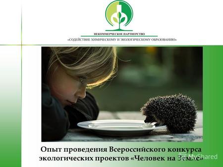 Опыт проведения Всероссийского конкурса экологических проектов «Человек на Земле»