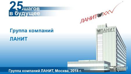Группа компаний ЛАНИТ Группа компаний ЛАНИТ, Москва, 2014 г. 25 шагов в будущее.