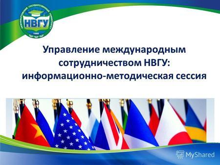 Управление международным сотрудничеством НВГУ: информационно-методическая сессия.
