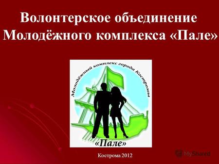 Волонтерское объединение Молодёжного комплекса «Пале» Кострома 2012.