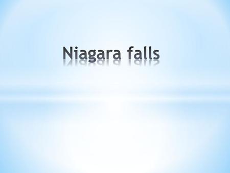 Ниагарский водопад самый большой водопад в мире, расположенный на границе между Ниагара, U.S.A. и Канады. Падение Ниагарский водопад не очень большой,
