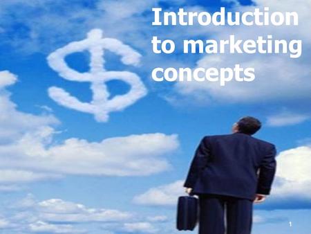 Problem Solving Introduction to marketing concepts1.